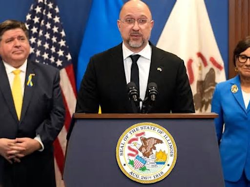 Ukraine prime minister calls for more investment in war-torn country during Chicago stop of US visit