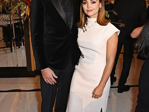 Pregnant Jenna Coleman and boyfriend Jamie Childs film for The Sandman