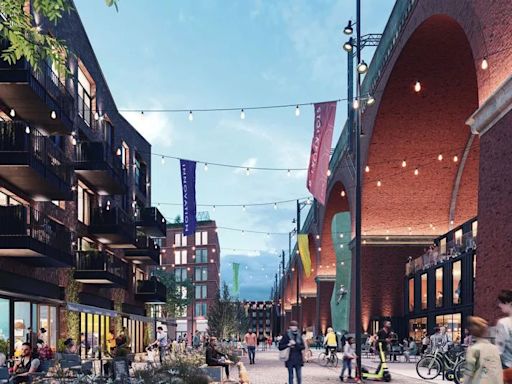 New images released as updated plans outlined for £250 million new neighbourhood 'under the arches' of Stockport viaduct