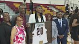 National champion Sania Feagin honored at metro Atlanta high school alma mater