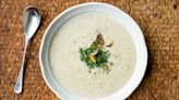 Jerusalem artichoke soup with chestnuts recipe