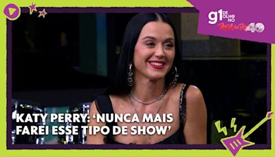 Katy Perry diz que Rock in Rio será último 'show desse tipo' em sua carreira; leia entrevista ao g1