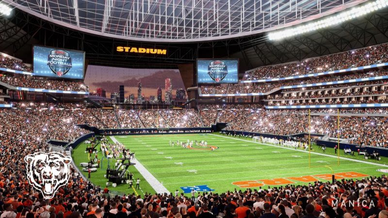 Photos: Chicago Bears unveil new lakefront stadium plans ahead of NFL Draft