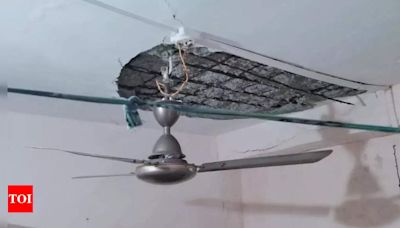 Man injured after ceiling plaster collapse in Maharashtra's Thane | Thane News - Times of India