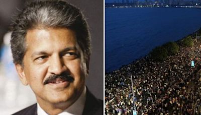 'Jaddu Ki Jhappi': Anand Mahindra In Deep Awe Of Team India Surrounded By Sea of Fans; SKY reacts