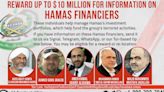 $10m reward for information on top five Hamas backers