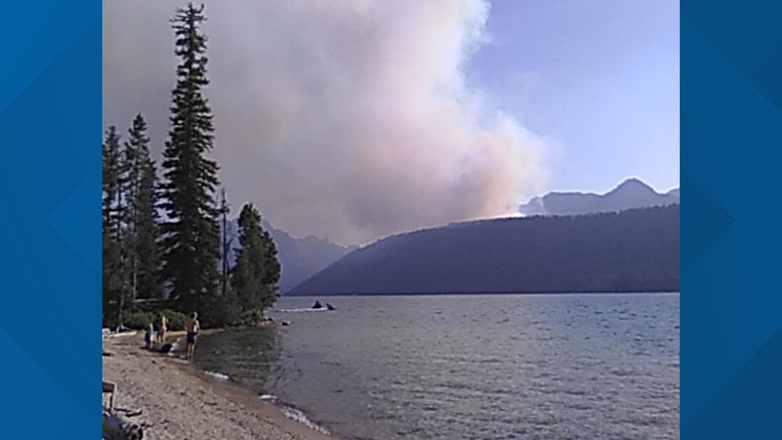 Fire near Stanley evacuates campground