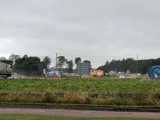 Two toddlers among four taken to hospital after A92 crash near Arbroath