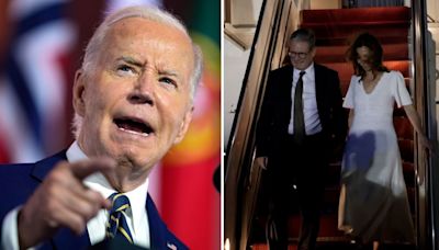 Biden welcomes world leaders in Washington ahead of crucial Nato summit | ITV News