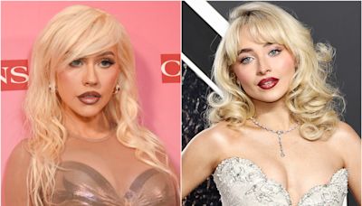 Sabrina Carpenter and Christina Aguilera Actually Look Related in a Video Teasing Their Collab