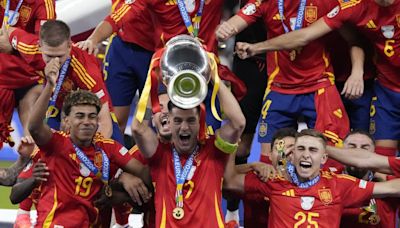 Spain wins record fourth European Championship title by inflicting another painful loss on England
