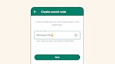 WhatsApp now lets you use secret codes to lock your private chats