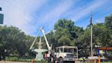 DPW works to maintain Soldiers Memorial Fountain - Mid Hudson News