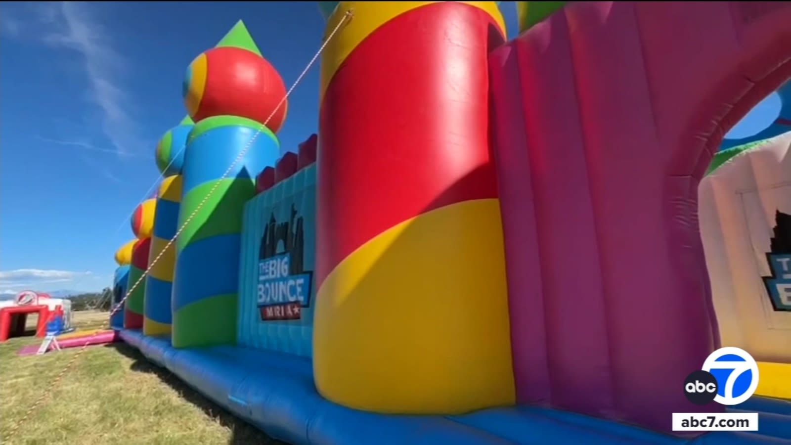 World's largest bounce house, Big Bounce America, arrives in California