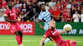 Klauss scores two goals and St. Louis City beats Sporting Kansas City 4-1 to clinch a playoff spot