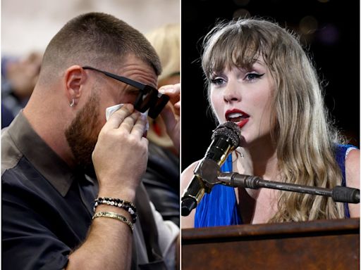 Taylor Swift Fans Are Literally Crying Over Travis Kelce's Emotional Reaction to a Rare Lyric at the Eras Tour