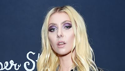 Taylor Momsen covers breasts with tape for topless red carpet look