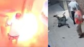Angustiantes imágenes: le explota la batería de litio de su bicicleta dentro de un ascensor