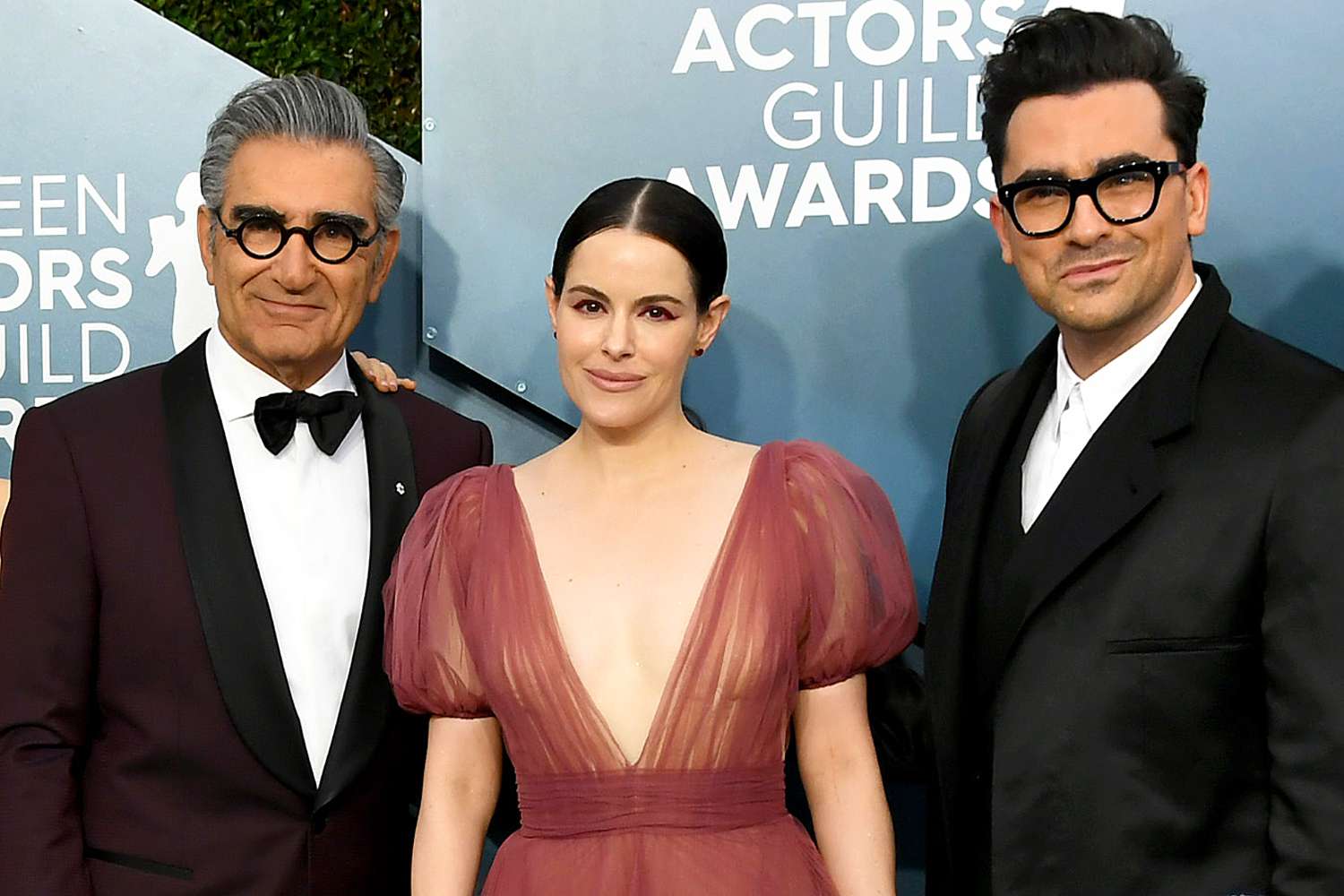 “Schitt's Creek” Alum Emily Hampshire Predicts Eugene and Dan Levy Will Be 'Best Emmys Hosts' Ever (Exclusive)