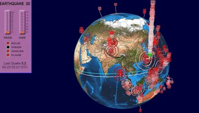 花蓮狂震破千！台灣「全球地震3D圖」變大樓