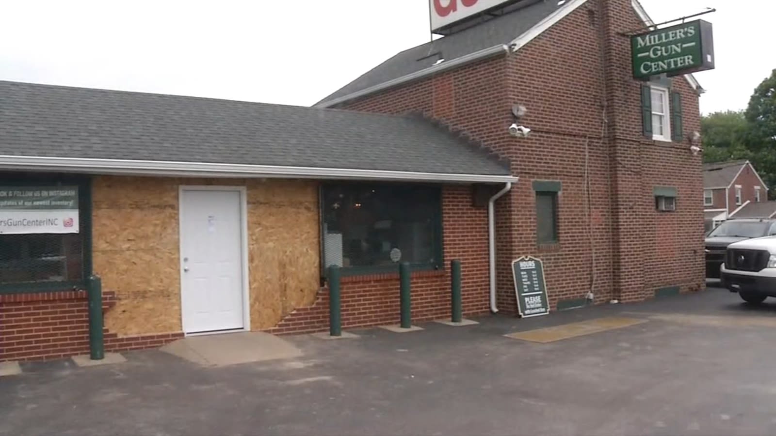 Firearms stolen after vehicle drives into gun store in New Castle County