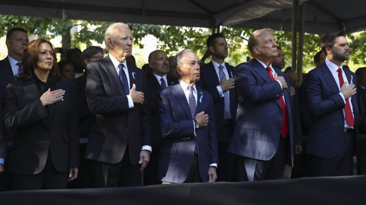 Harris, Trump shake hands at 9/11 memorial after contentious debate