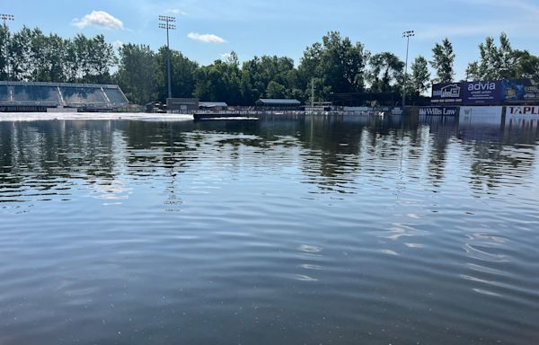 Kalamazoo Growlers’ home field underwater after latest torrential downpour