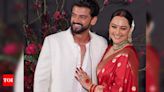 Sonakshi Sinha Hand Alta: Sonakshi Sinha embraces tradition: Alta adorns hands at her elegant wedding to Zaheer Iqbal | - Times of India