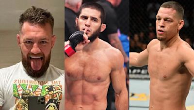 Conor McGregor and Nate Diaz react after Islam Makhachev stops Dustin Poirier at UFC 302 | BJPenn.com