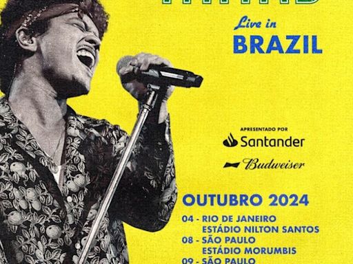 Bruno Mars no Brasil: qual a expectativa para os shows de outubro?