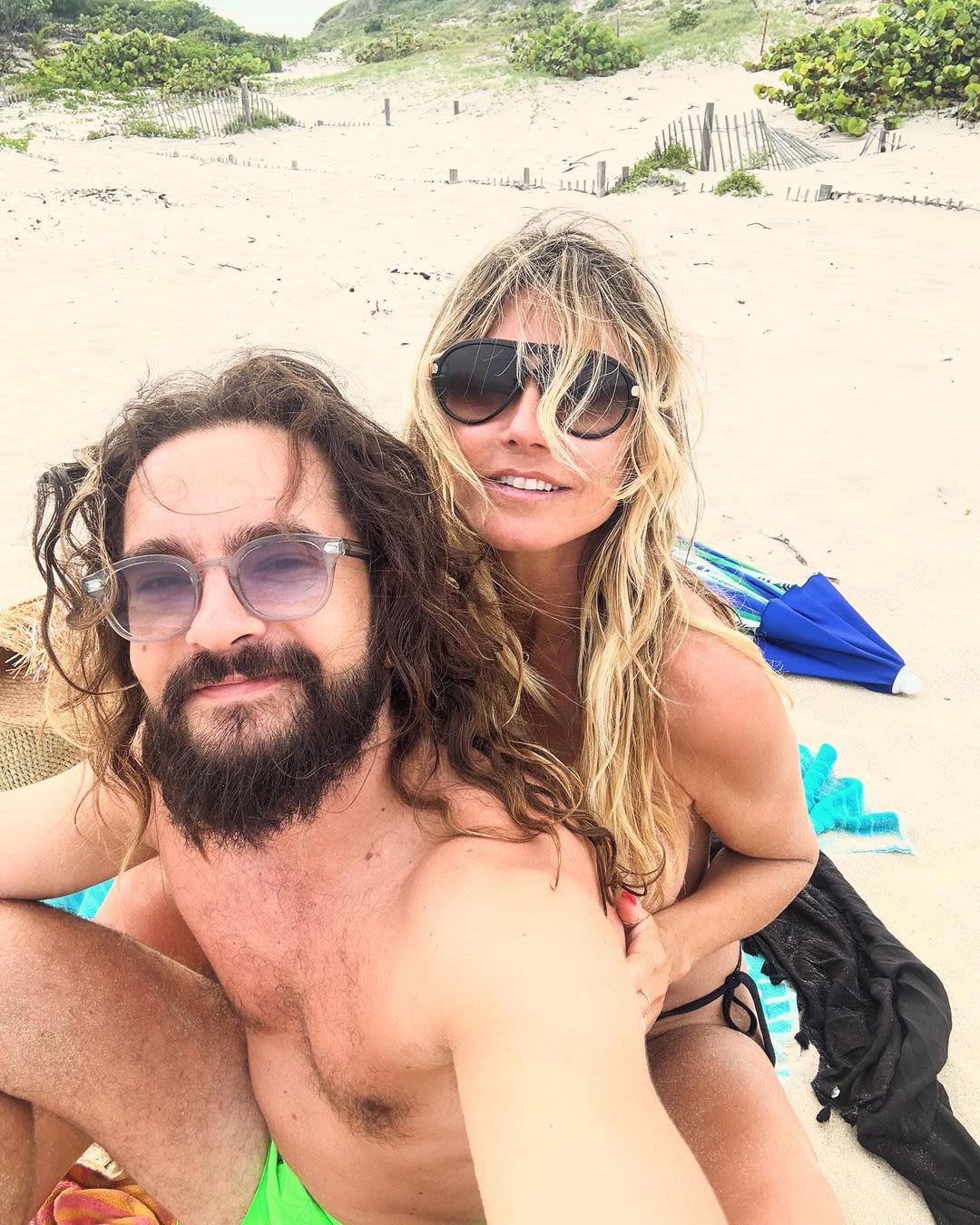 Heidi Klum Goes Topless as Husband Tom Kaulitz Films Her Splashing in the Ocean