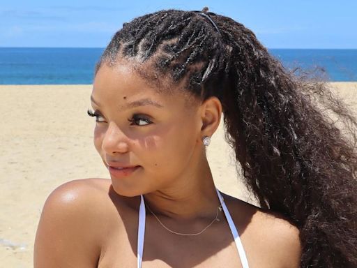 Halle Bailey's Vacation Hair Is Giving 'Mamma Mia' Meets Mermaid