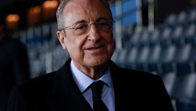 Florentino Pérez en París por el 120 aniversario de FIFA