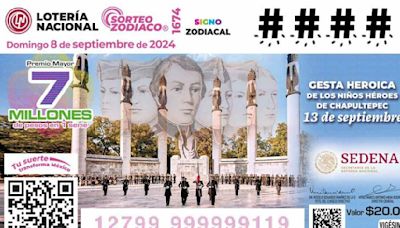 Lotería Nacional: Resultados del Sorteo Zodiaco 1674 del 8 de septiembre