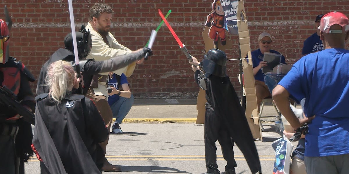 New Albany art gallery throws block party to celebrate Star Wars, Indiana Jones exhibit