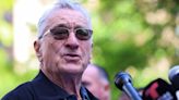 Robert De Niro speaks at Biden campaign rally outside Trump trial