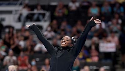 Simone Biles Does Stunning Floor Routine to Beyoncé and Taylor Swift at Olympic Trials