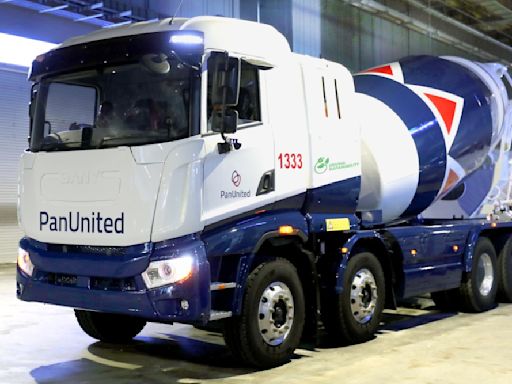 Pan-United deploying Singapore’s first electric-powered concrete mixer truck