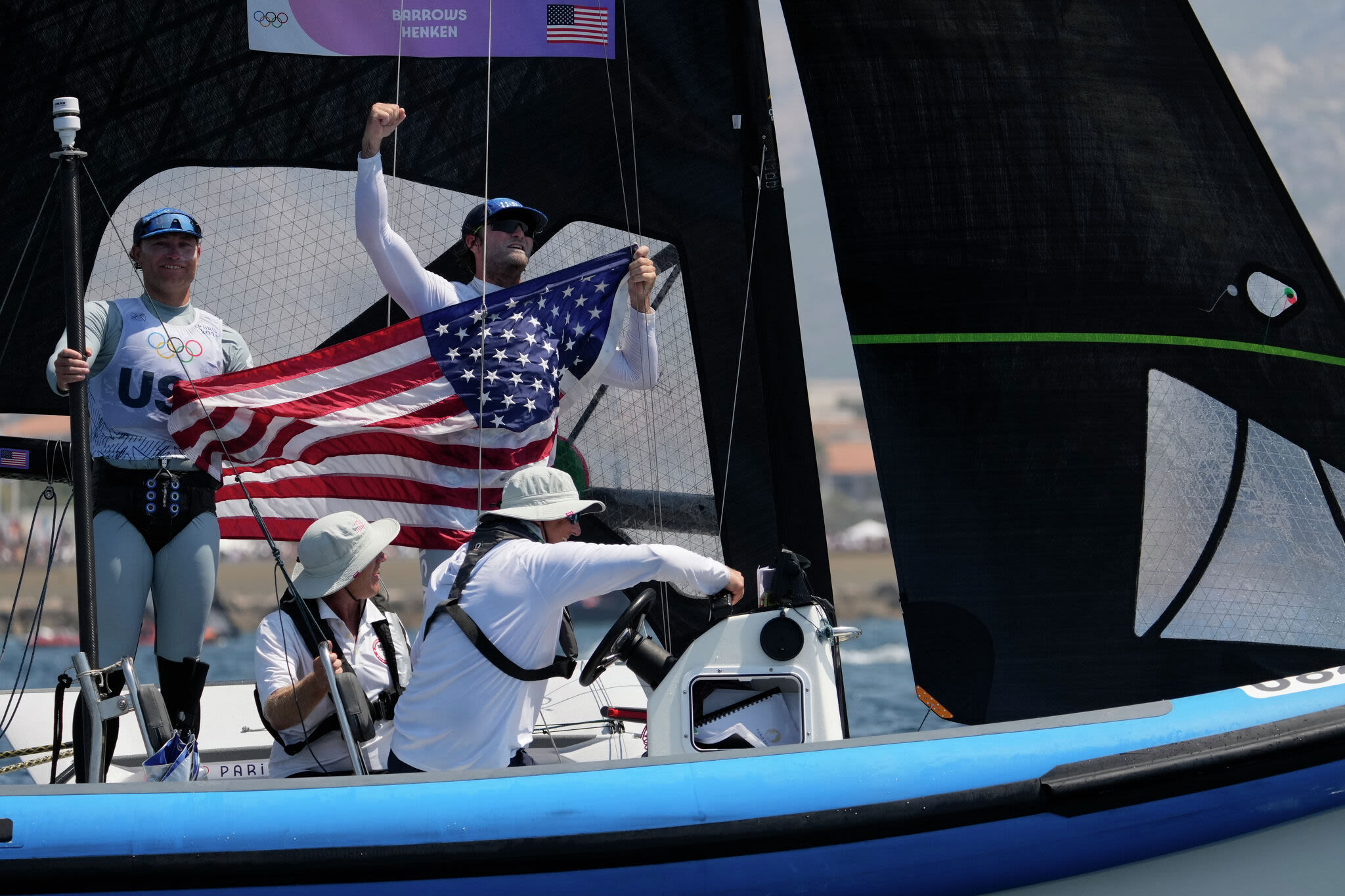 Yale's Ian Barrows leads U.S. sailing to bronze medal in men's skiff at Paris Olympics