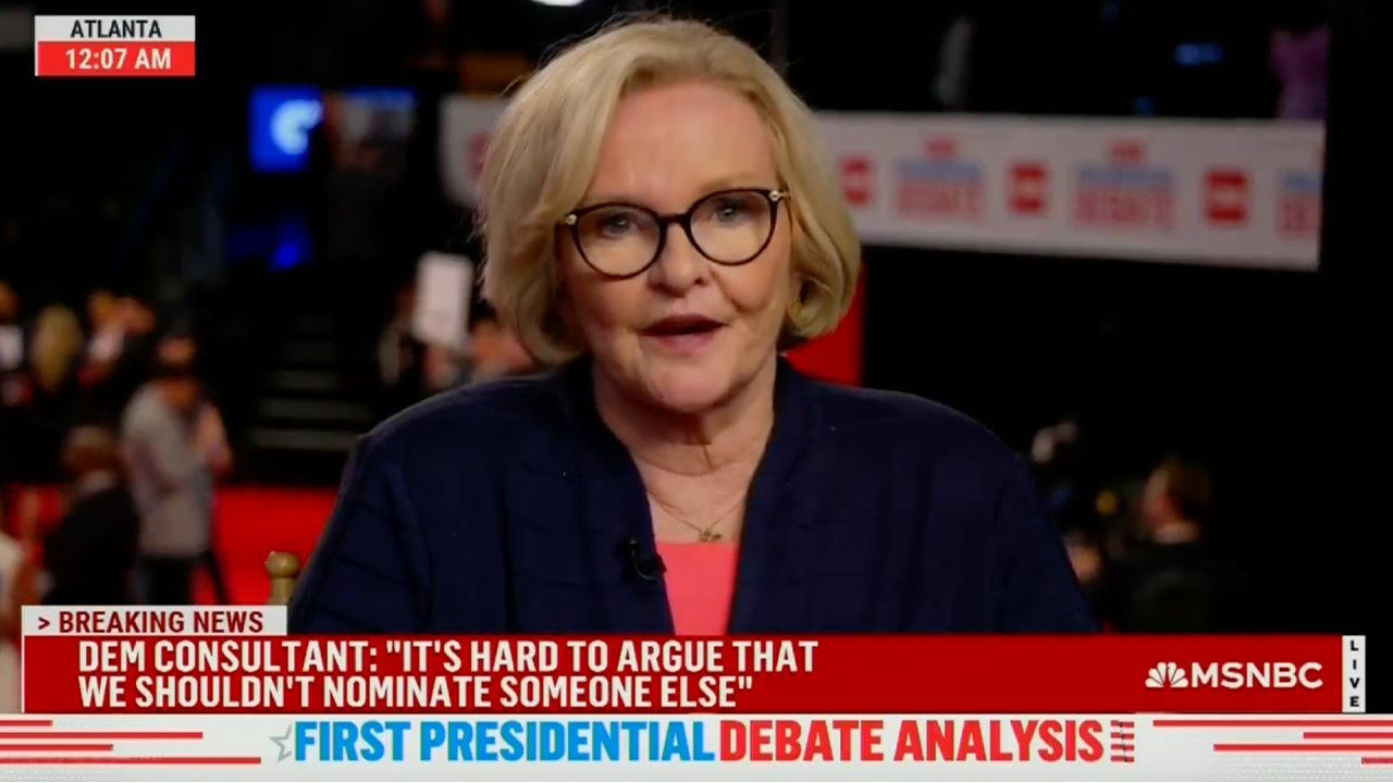 MSNBC’s Claire McCaskill admits Biden ‘failed’ to prove he’s fit for office during debate: ‘Heartbreaking'