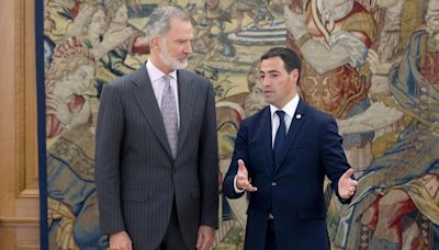 Felipe VI recibe a Pradales tras asumir el cargo de lehendakari