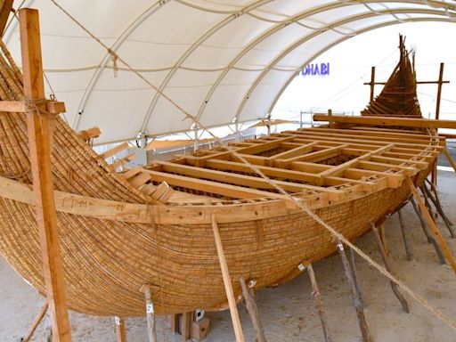 Reconstructed Bronze Age boat aces its maiden voyage