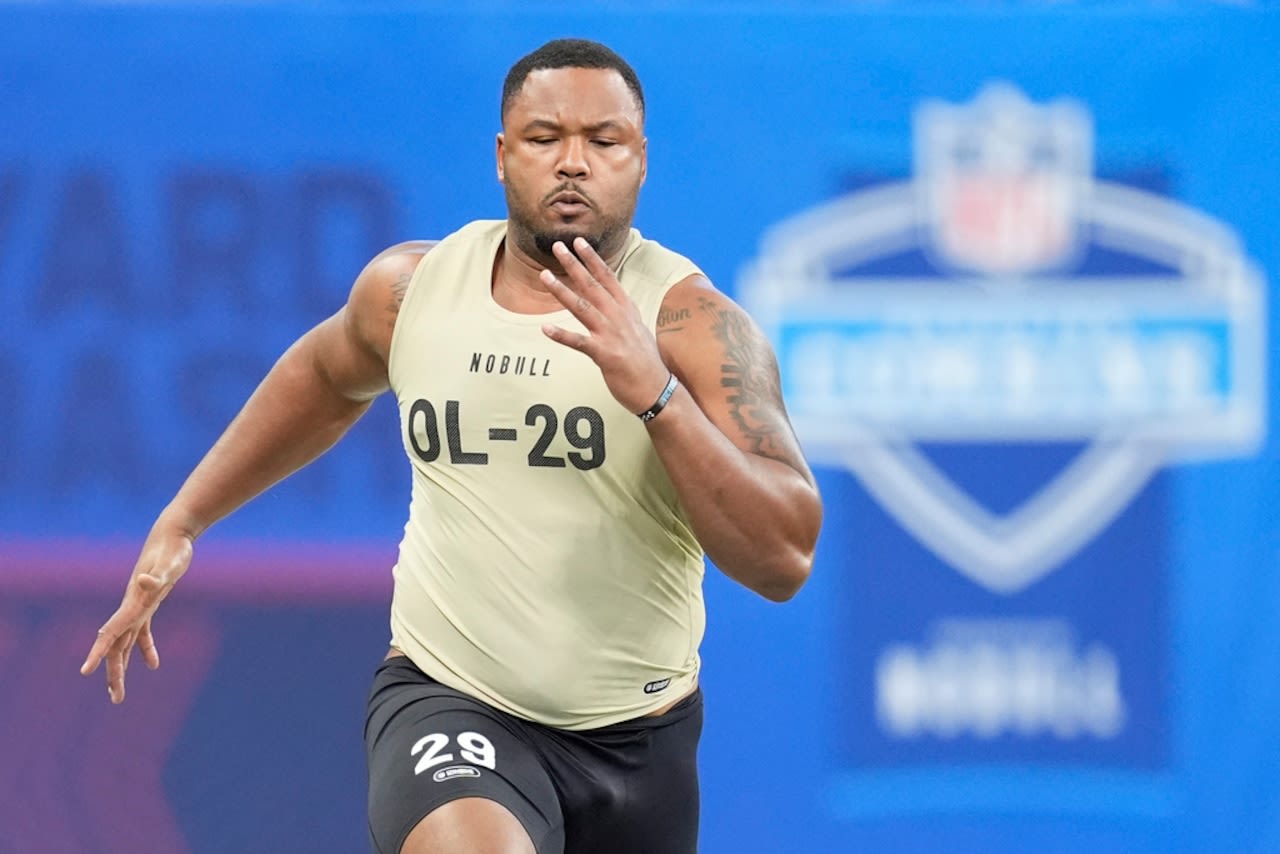 Buffalo Bills OT Tylan Grable dominated OL testing at NFL Combine