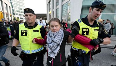 Greta Thunberg Arrested as 15,000 Protesters March Against Israel Ahead of Eurovision Final in Malmö