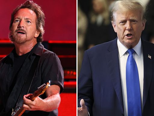 Pearl Jam’s Eddie Vedder Says New Song ‘Wreckage’ Is About Donald Trump: He’s ‘Desperate’ and ‘Out There Playing...