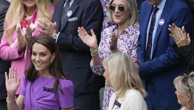 Kate Middleton, Princess of Wales, receives standing ovation at Wimbledon