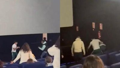 Un hombre grita a su mujer y desata una brutal pelea contra un boxeador en un cine de León