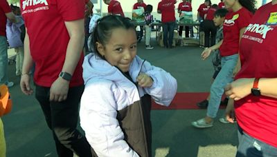 Hundreds of Las Vegas children get free coats for upcoming colder weather