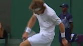 Wimbledon crowd and Tim Henman left stunned as player hits himself with racket seven times