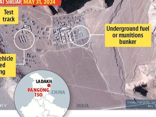 Satellite images show China digging in close to Pangong Lake in eastern Ladakh